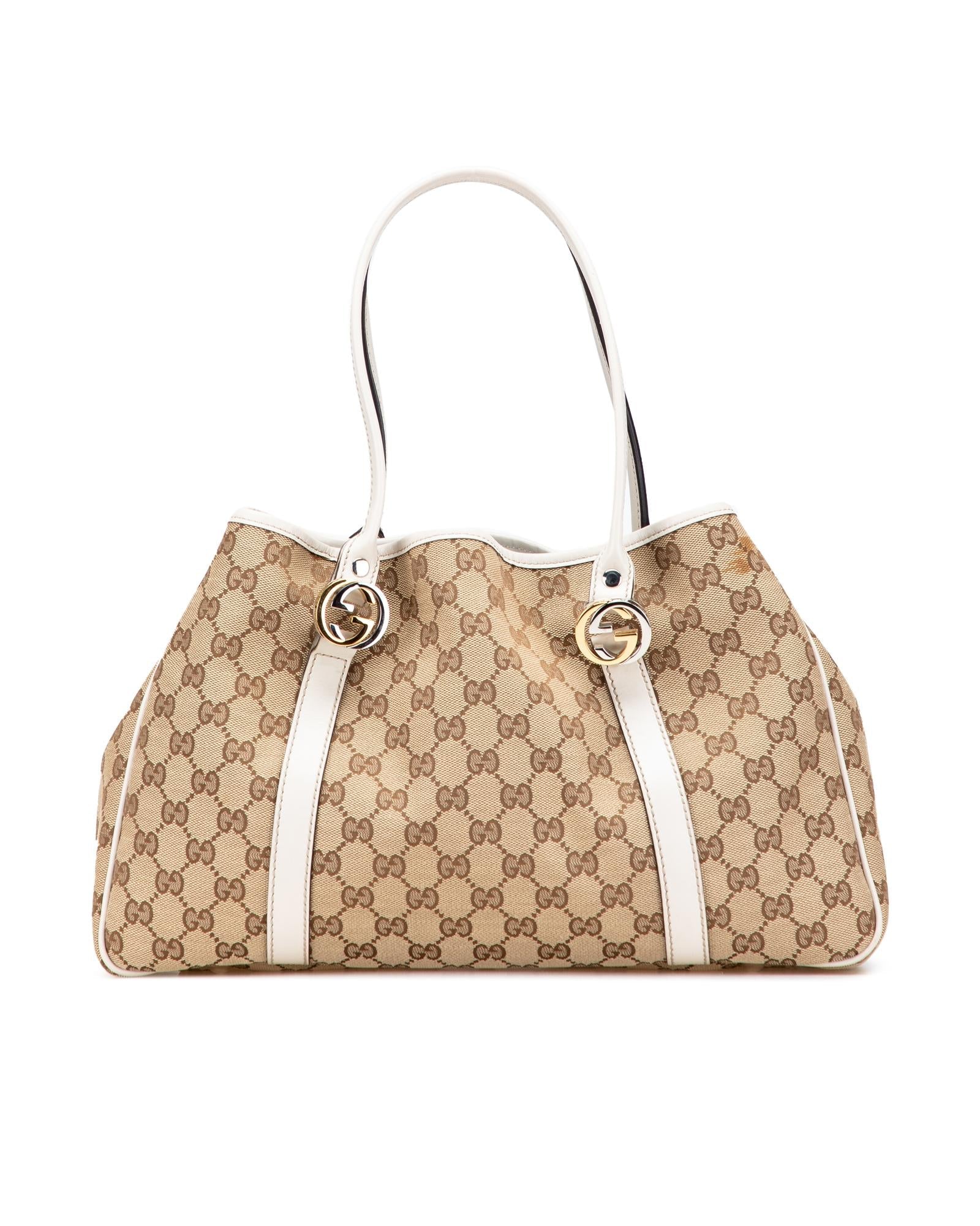 Pre-owned Patterned Carryall Bag