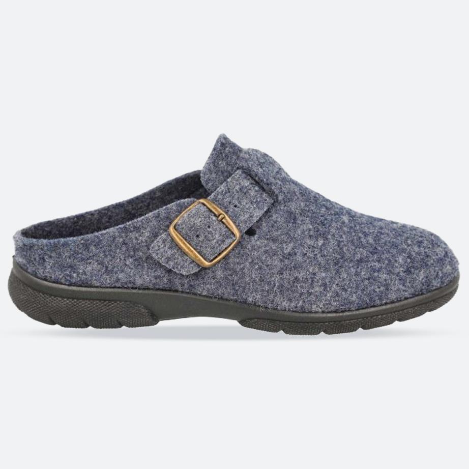 Men's Wide Fit DB Skyfall Mule Buckle Slippers