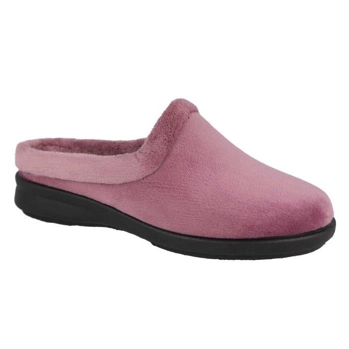 Women's Wide Fit DB Rug Mule Slippers