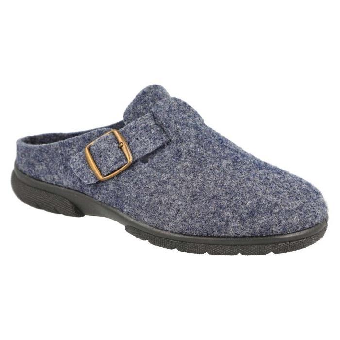 Men's Wide Fit DB Skyfall Mule Buckle Slippers