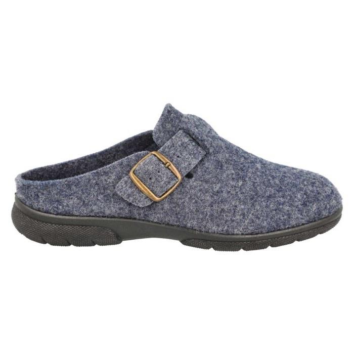 Men's Wide Fit DB Skyfall Mule Buckle Slippers