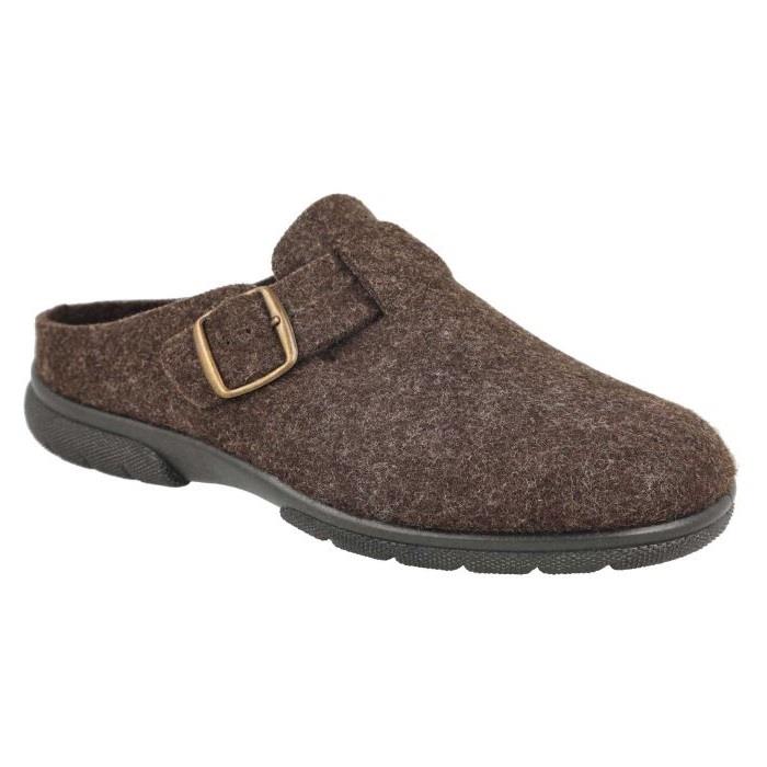 Men's Wide Fit DB Skyfall Mule Buckle Slippers